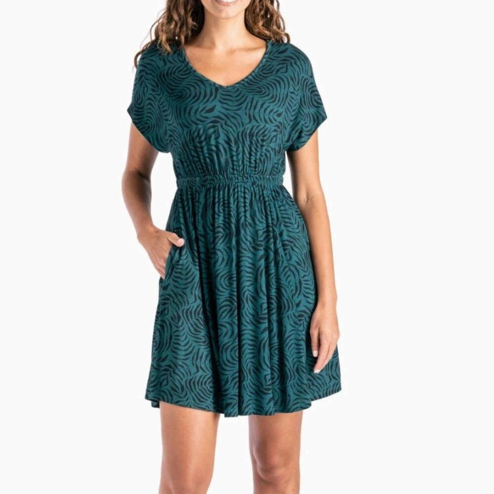 Allthreads Boardwalk Dress Laguna Blue Medium (8-10)